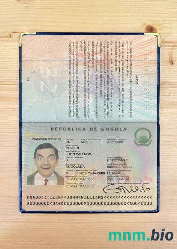 Angola zdjęcie do paszportu pliki PSD, skan i fotografowany obraz